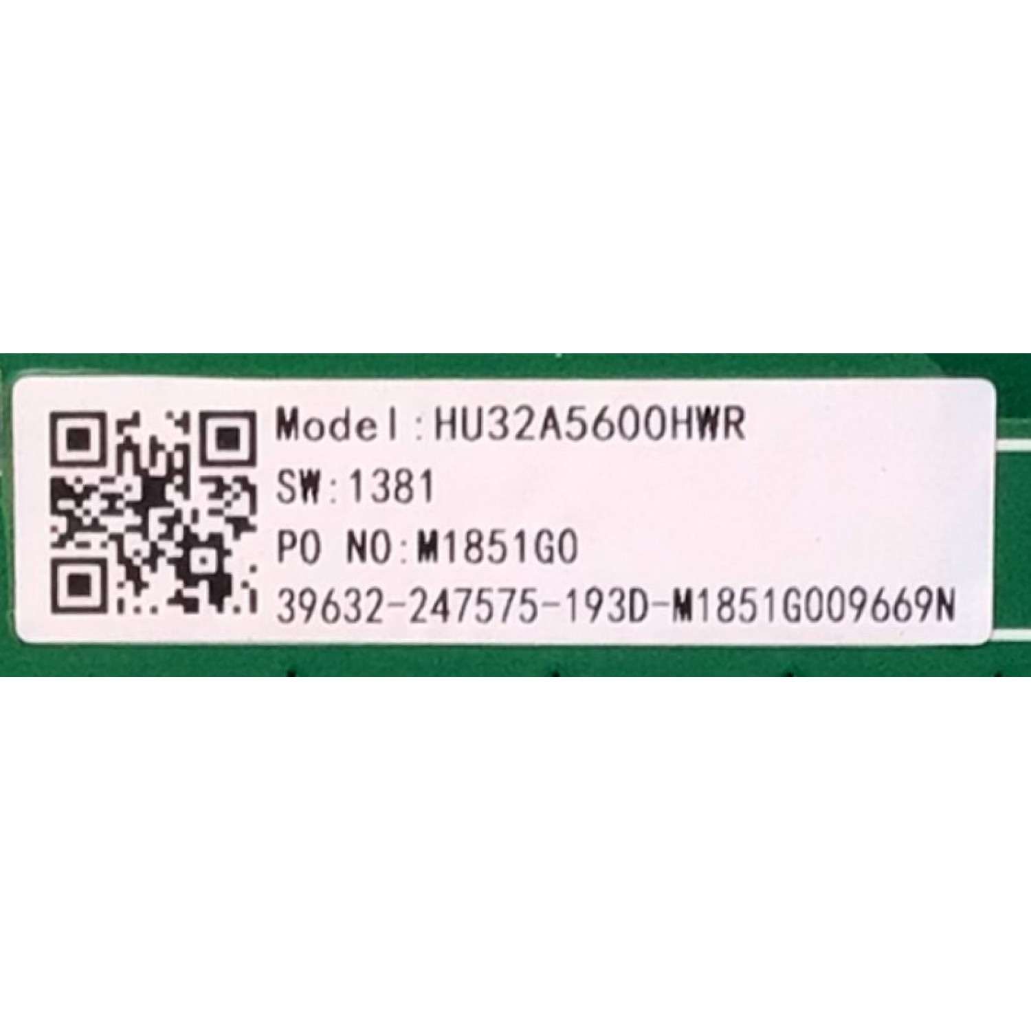 MAIN PARA SMART TV HISENSE (1366 PX * 768 PX) CON LCD HD / NUMERO DE PARTE 247575 / RSAG7.820.9091/ROH / M1851G0 / M1851G009669N / 39632 / 1381 / 193D / MODELO 32H4030F HU32A5600HWR - Imagen 3